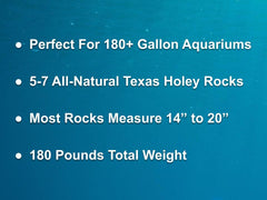 180 lbs. of LARGE Size Texas Holey Rock - FREE SHIPPING