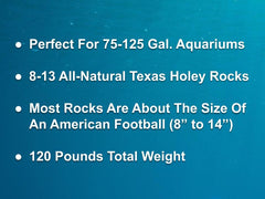 120 lbs. of MEDIUM Size Texas Holey Rock - FREE SHIPPING